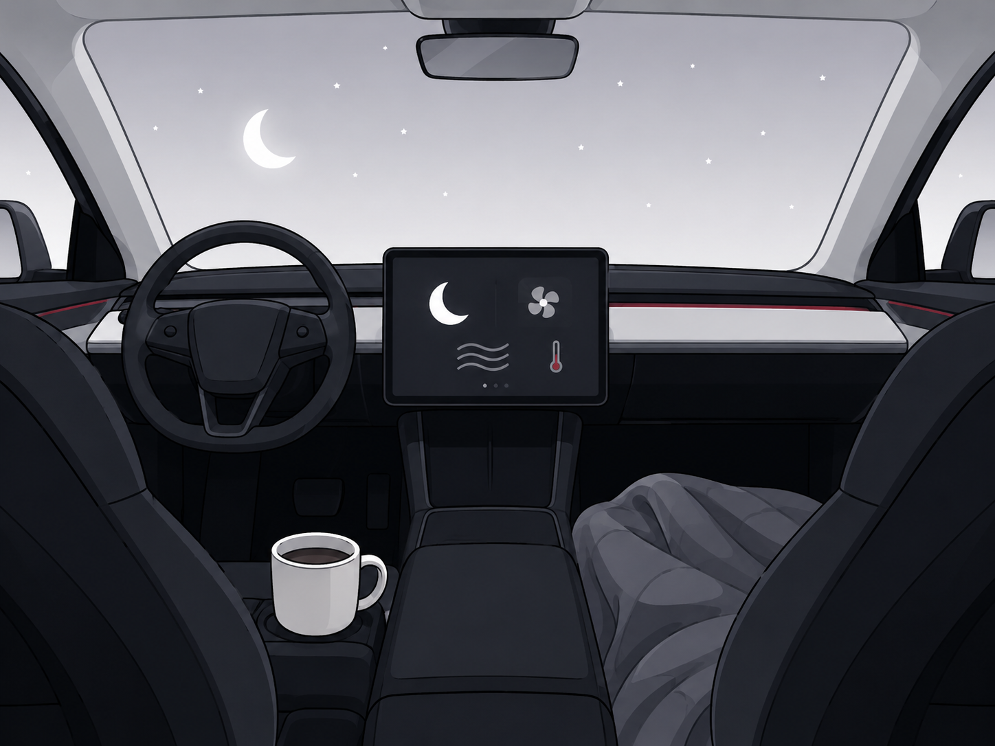 Tesla Camp Mode overnight