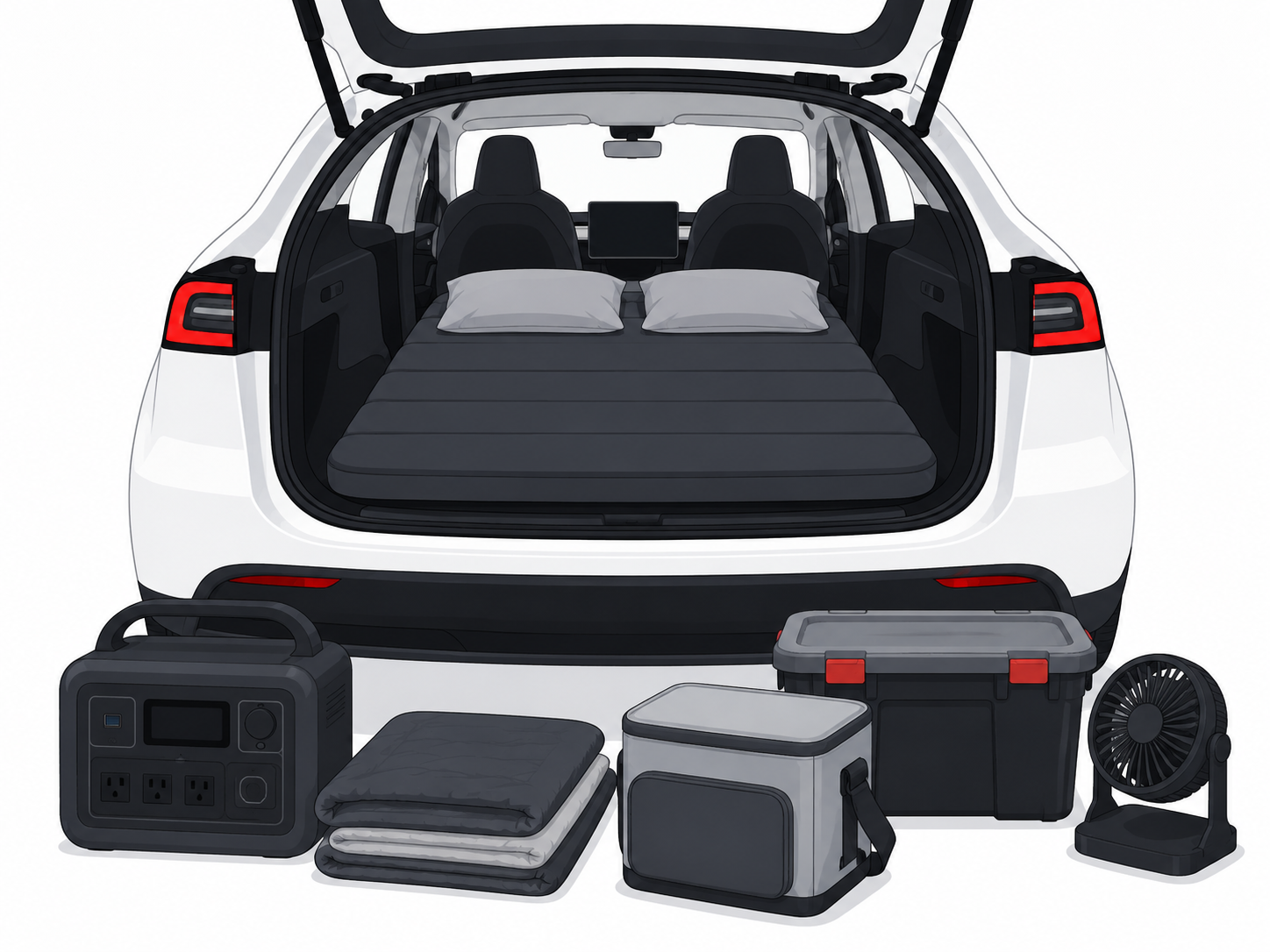 Tesla camping gear