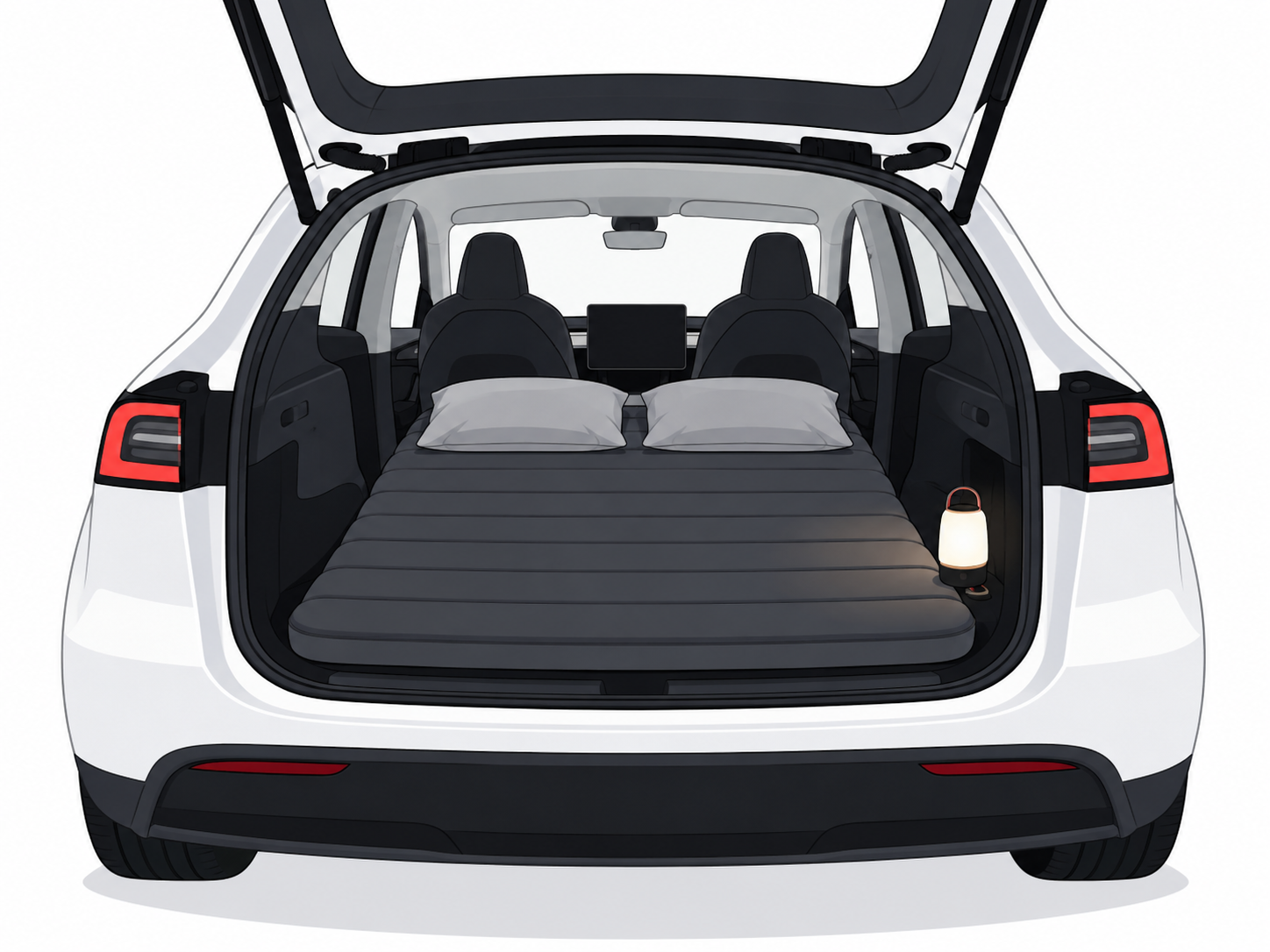 Tesla sleeping setup